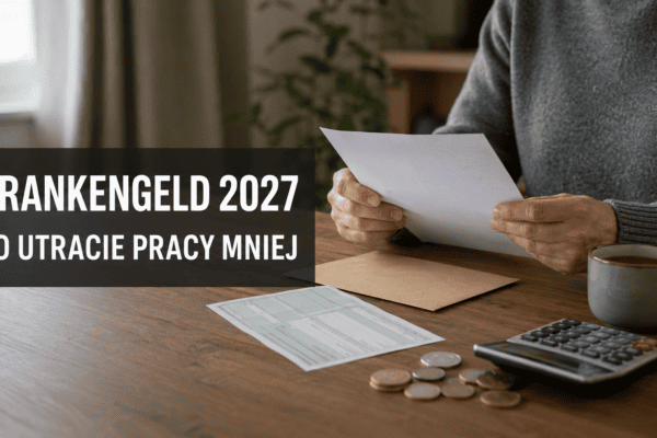 Krankengeld od 2027 roku będzie niższe po utracie pracy. Kogo dotknie zmiana?
