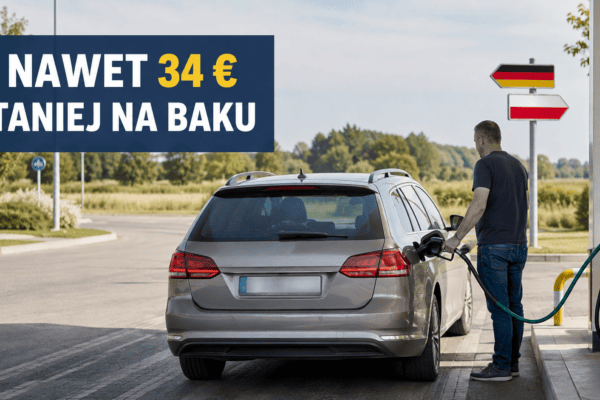 Niemcy ruszyli po paliwo do Polski. Na jednym tankowaniu można zaoszczędzić nawet 34 euro