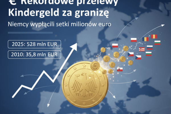 💶 Rekordowe przelewy Kindergeld za granicę. Niemcy wypłacili setki milionów euro
