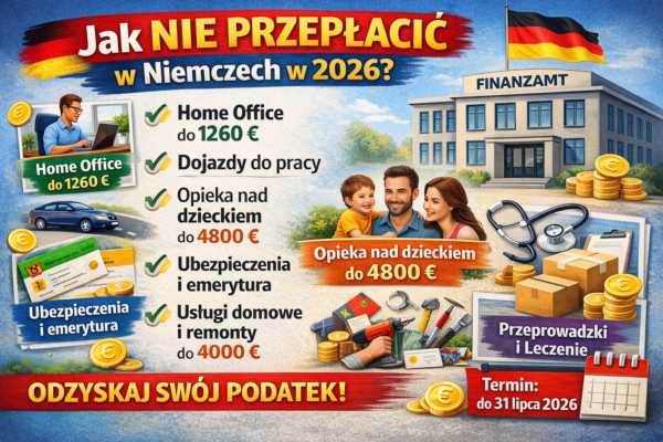 Jak nie przepłacić podatków w Niemczech w 2026 – praktyczny przewodnik