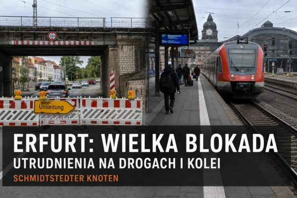 Schmidtstedter Knoten całkowicie zamknięty. Duże utrudnienia w Erfurcie potrwają do końca października