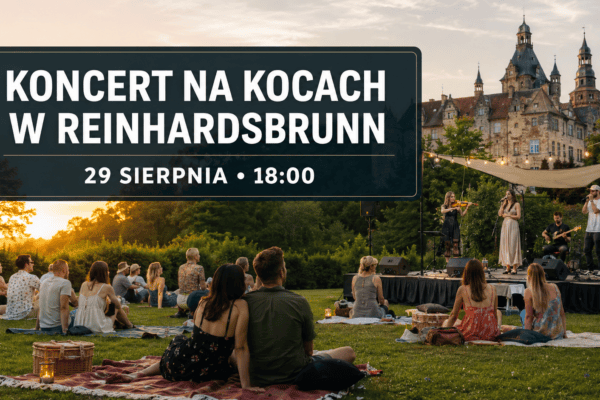 Koncert na kocach w parku zamkowym Reinhardsbrunn. Pop i rock w nowym brzmieniu