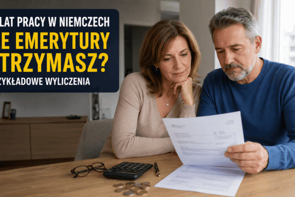 Ile emerytury po 20 latach pracy w Niemczech? Konkretne przykłady dla różnych zarobków
