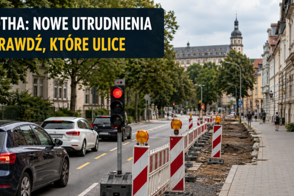 Nowe utrudnienia drogowe w Gotha. Sprawdź ulice i terminy zamknięć