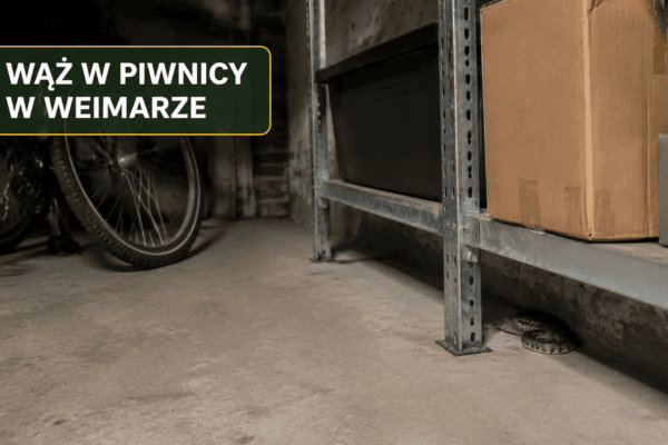 Wąż w piwnicy w Weimarze. Mieszkańcy wywiesili za nim „list gończy”