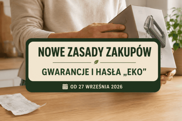 Zmiany w sklepach od 27 września. Nowe informacje o gwarancjach i ostrzejsze zasady „eko”