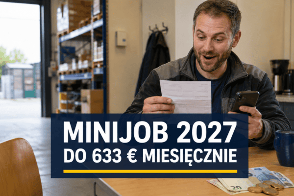 Minijob w Niemczech od 2027 roku. Będzie można zarobić do 633 euro miesięcznie